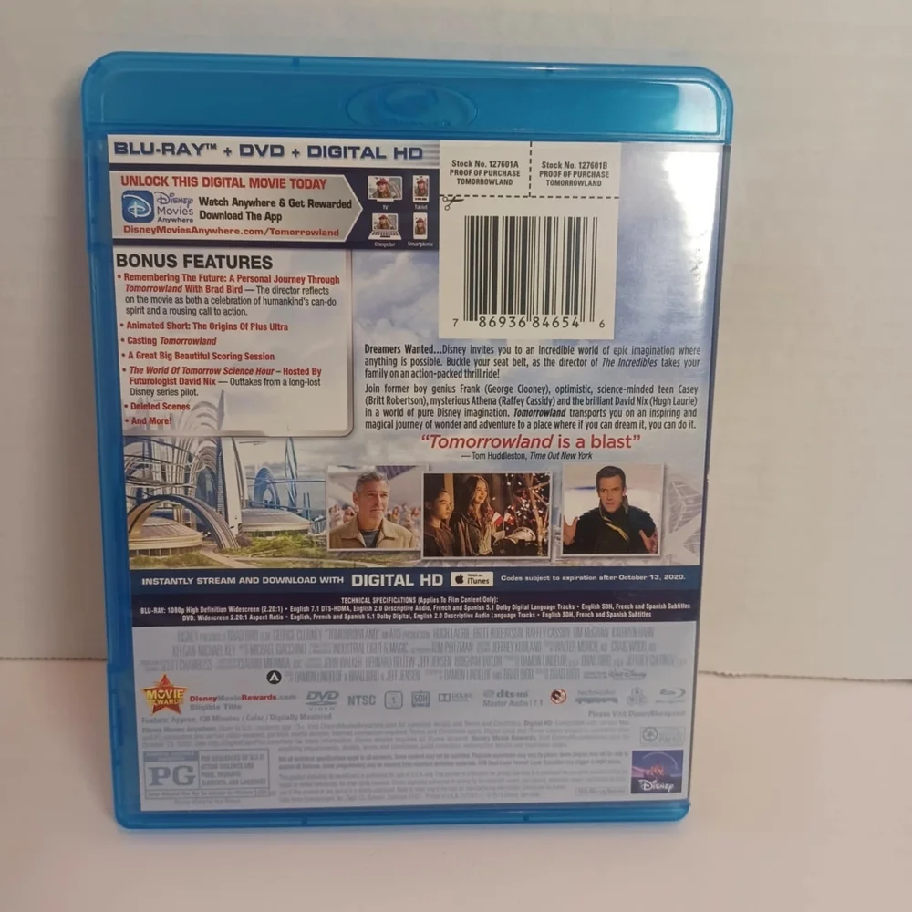 Tomorrowland (Blu-ray,‎ 2015)